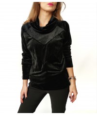 Bluza Krysia z golfem czarna