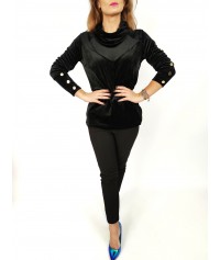 Bluza Krysia z golfem czarna