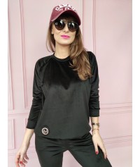 DRES WELUROWY MILENA CZARNY