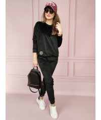 DRES WELUROWY MILENA CZARNY