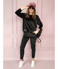 DRES WELUROWY MILENA CZARNY