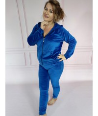 DRES WELUROWY ADA Z KAPTUREM BEZ LAMPASA CHABROWY