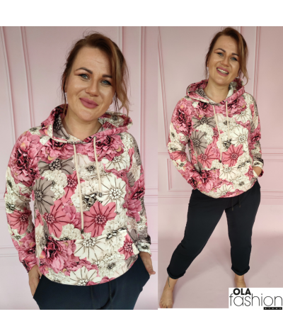 Bluza w kwiaty bawelniana print