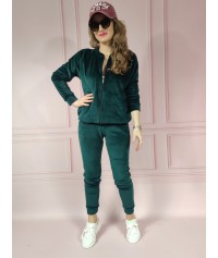 Dres welurowy Renata zielony