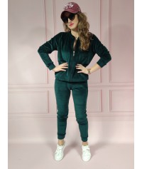 Dres welurowy Renata zielony