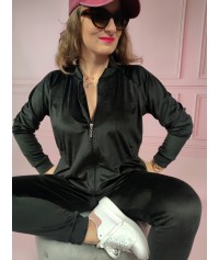 Dres welurowy Renata czarny