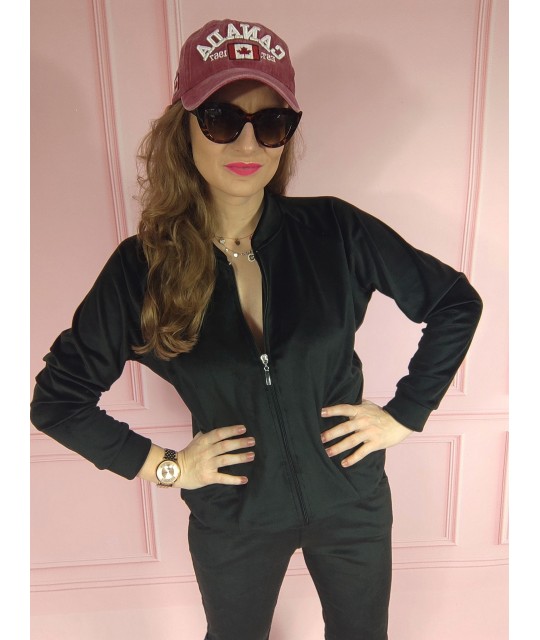 Dres welurowy Renata czarny