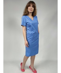 Sukienka medyczna SANDRA niebieska