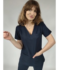 BLUZA MEDYCZNA SONIA GRANATOWA SCRUBS