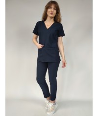 BLUZA MEDYCZNA SONIA GRANATOWA SCRUBS