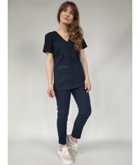 BLUZA MEDYCZNA SONIA GRANATOWA SCRUBS