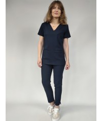 BLUZA MEDYCZNA SONIA GRANATOWA SCRUBS