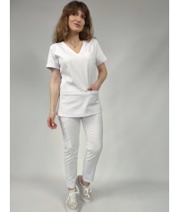 BLUZA MEDYCZNA SONIA BIAŁA SCRUBS