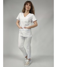 BLUZA MEDYCZNA SONIA BIAŁA SCRUBS