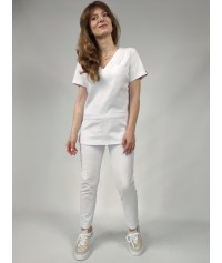 BLUZA MEDYCZNA SONIA BIAŁA SCRUBS