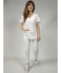 BLUZA MEDYCZNA SONIA BIAŁA SCRUBS