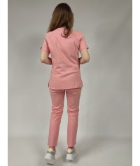 BLUZA MEDYCZNA SONIA PUDROWO RÓŻOWA SCRUBS