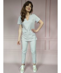BLUZA MEDYCZNA SONIA SZARA SCRUBS
