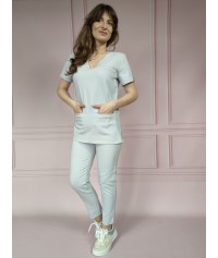 BLUZA MEDYCZNA SONIA SZARA SCRUBS