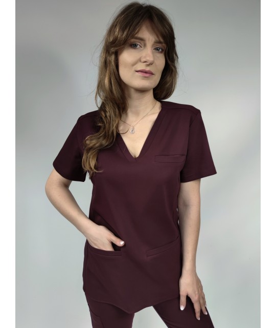 BLUZA MEDYCZNA SONIA ŚLIWKOWA SCRUBS