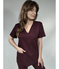BLUZA MEDYCZNA SONIA ŚLIWKOWA SCRUBS