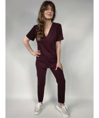 BLUZA MEDYCZNA SONIA ŚLIWKOWA SCRUBS