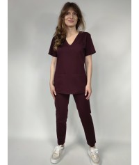 BLUZA MEDYCZNA SONIA ŚLIWKOWA SCRUBS