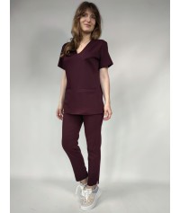 BLUZA MEDYCZNA SONIA ŚLIWKOWA SCRUBS