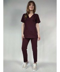 BLUZA MEDYCZNA SONIA ŚLIWKOWA SCRUBS