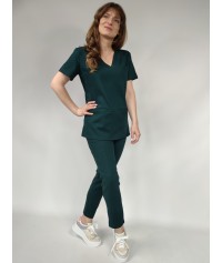 BLUZA MEDYCZNA SONIA BUTELKOWA ZIELEŃ SCRUBS