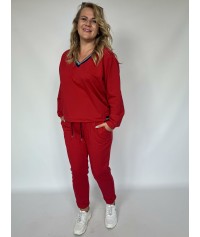 DRES bawełniany KAŚKA czerwony
