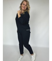 DRES bawełniany KASKA czarny