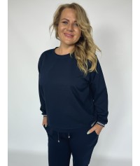 DRES bawełniany IZA granatowy