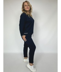 DRES bawełniany IZA granatowy