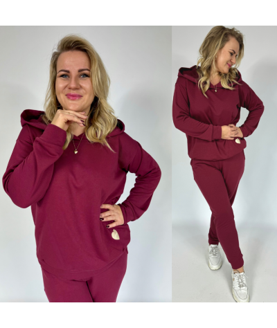 Dres bawełniany DANIELA bordowy