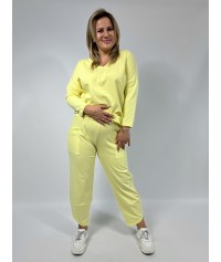 Komplet dresowy TULIPAN bananowy