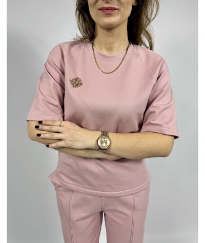 Komplet REGLAN pudrowy róż