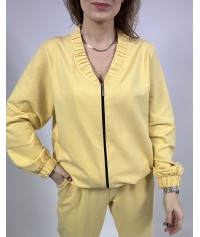 Komplet bomberka bananowy